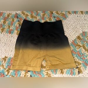 Black and Gold Ombre Shorts